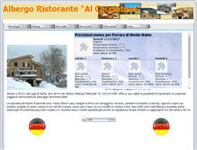 Tablet Screenshot of albergoristorantecacciatore.it